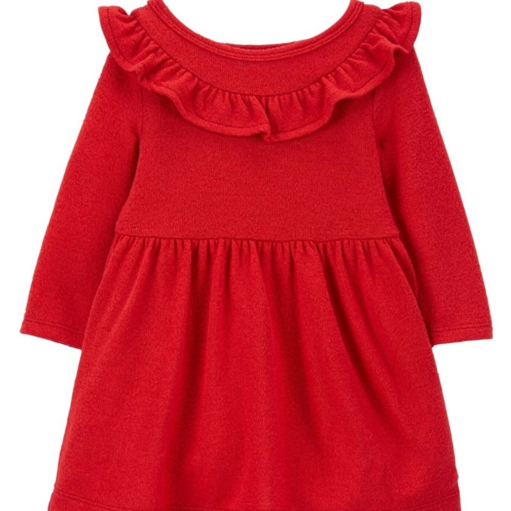 Carter’s red ruffle holiday dress